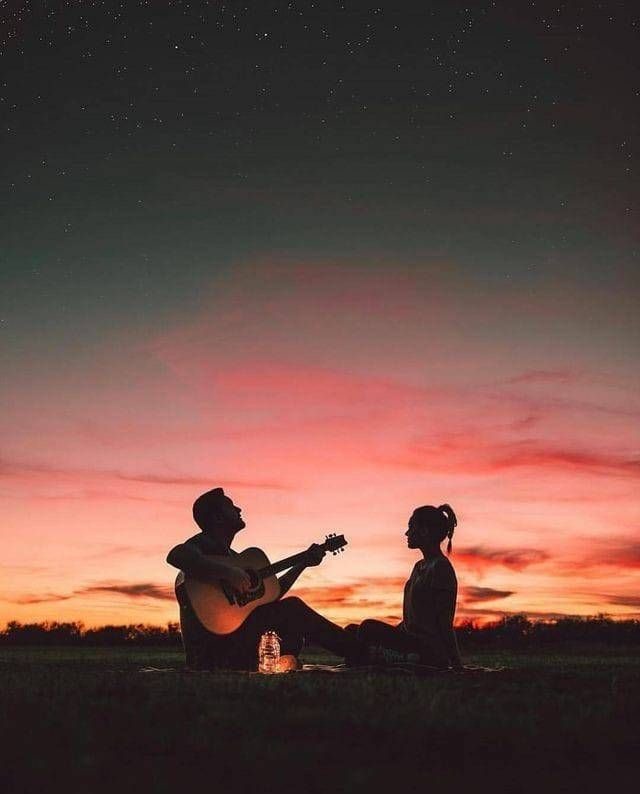 Good Night With Guitar - HD Wallpaper 