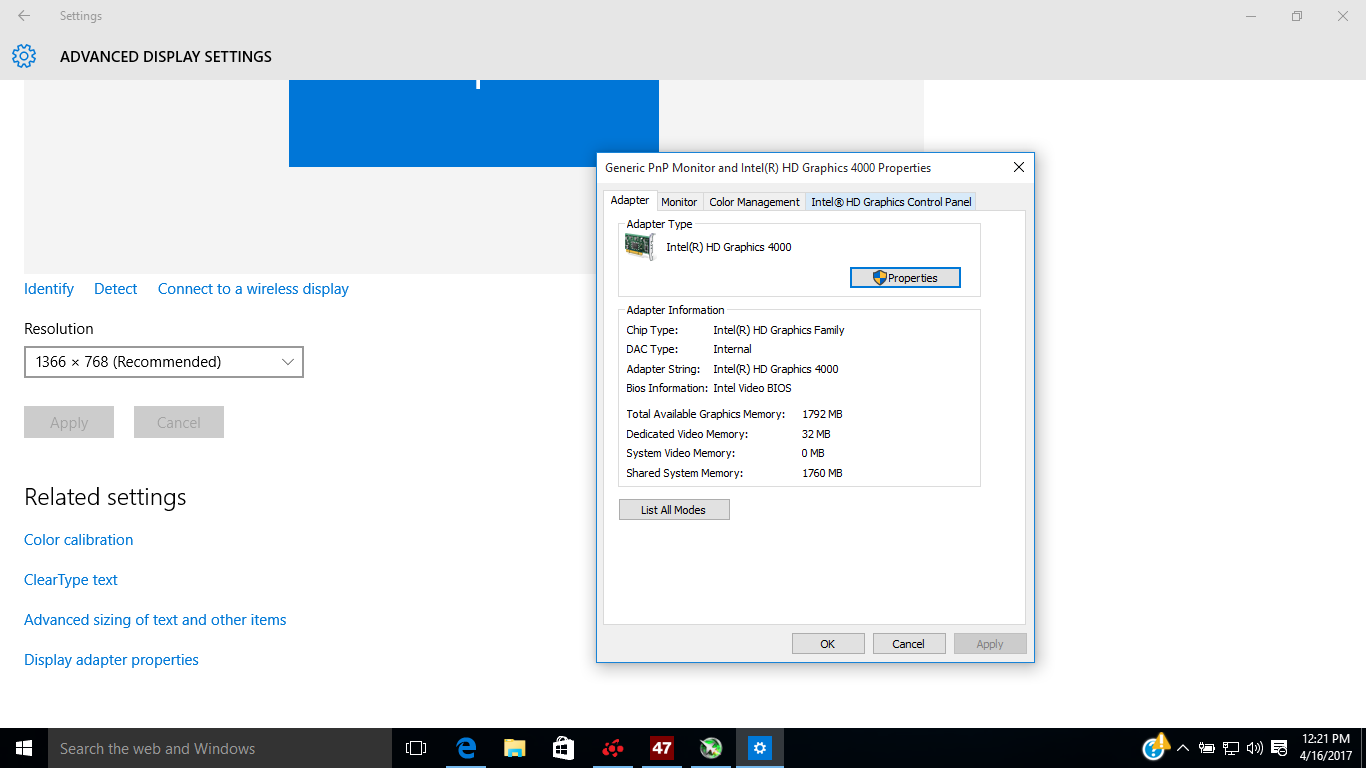 Intel Hd Graphics 4000 32 Mb - HD Wallpaper 