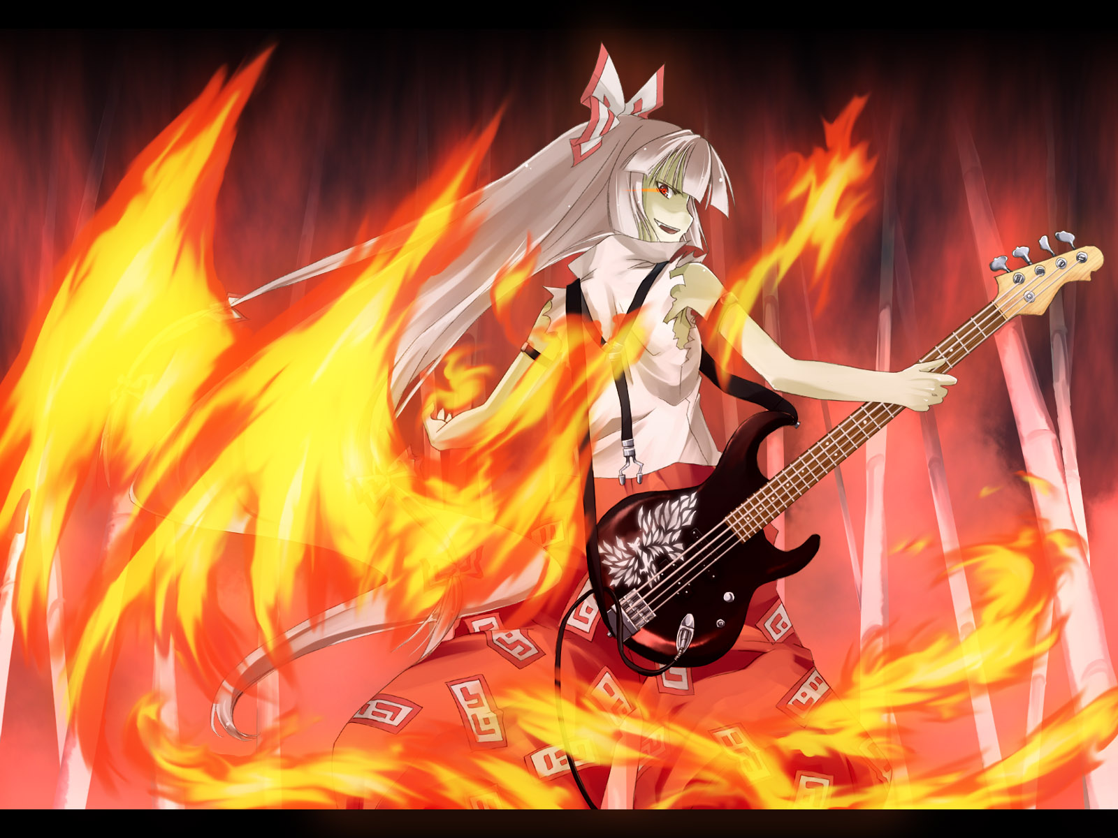 Fujiwara No Mokou - HD Wallpaper 