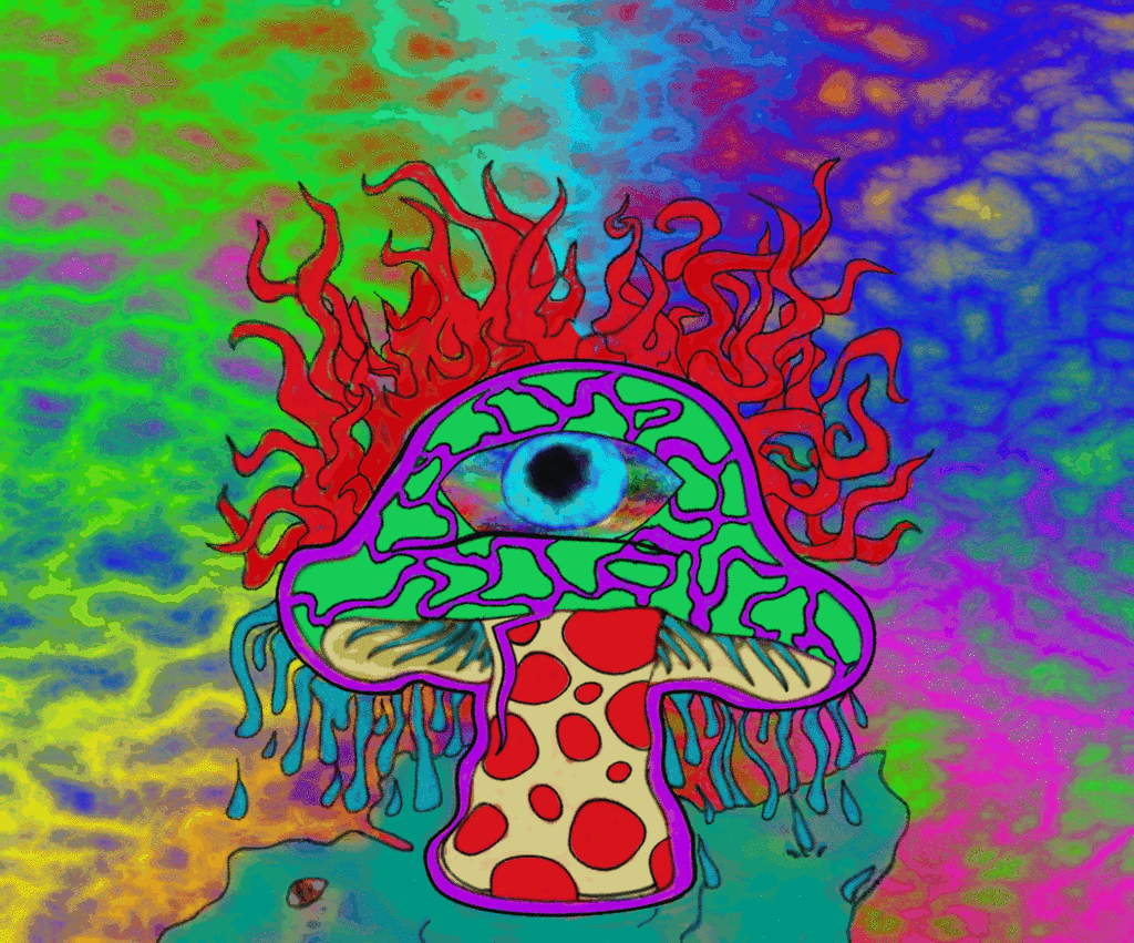 Trippy Shroom - HD Wallpaper 