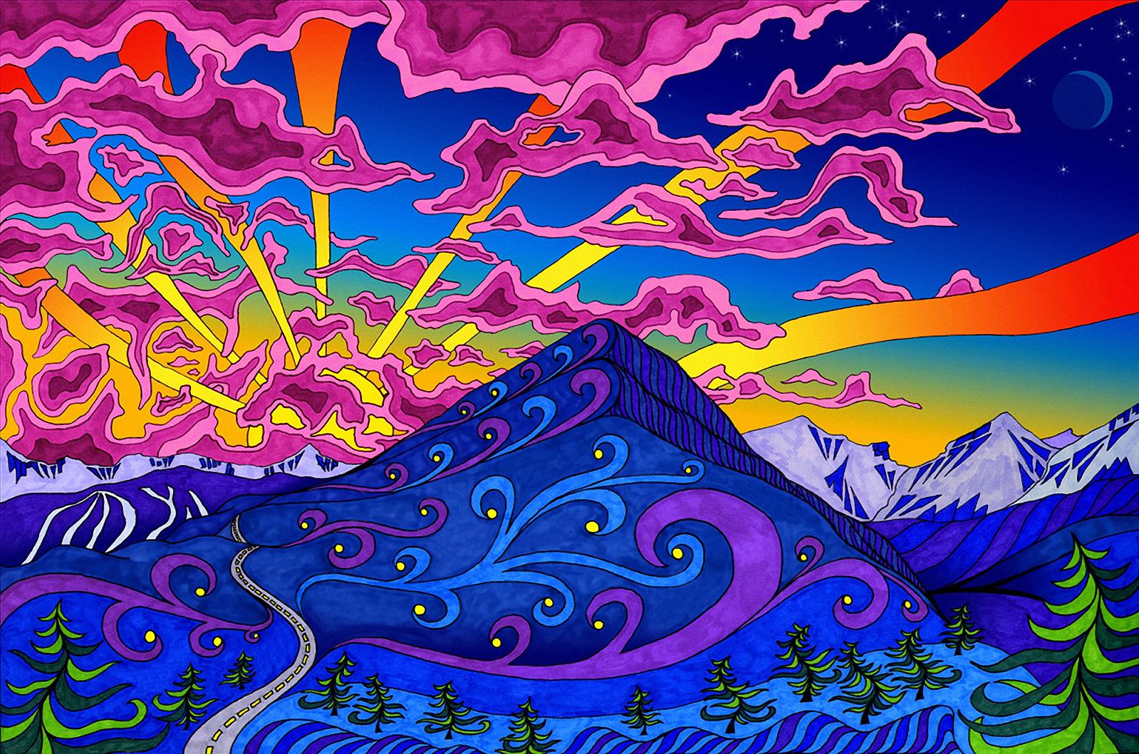 Trippy Computer Backgrounds - HD Wallpaper 