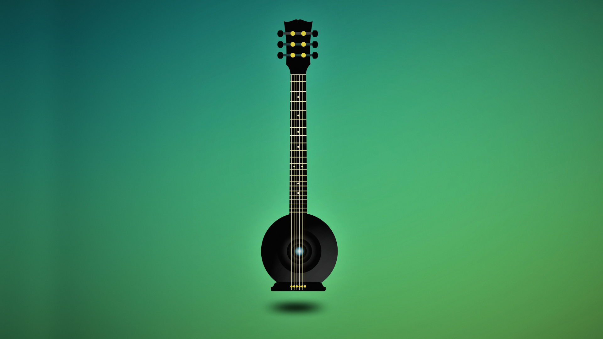 Music, Guitar, Minimal, Art, Wallpaper - Minimal Wallpaper Guitar - HD Wallpaper 