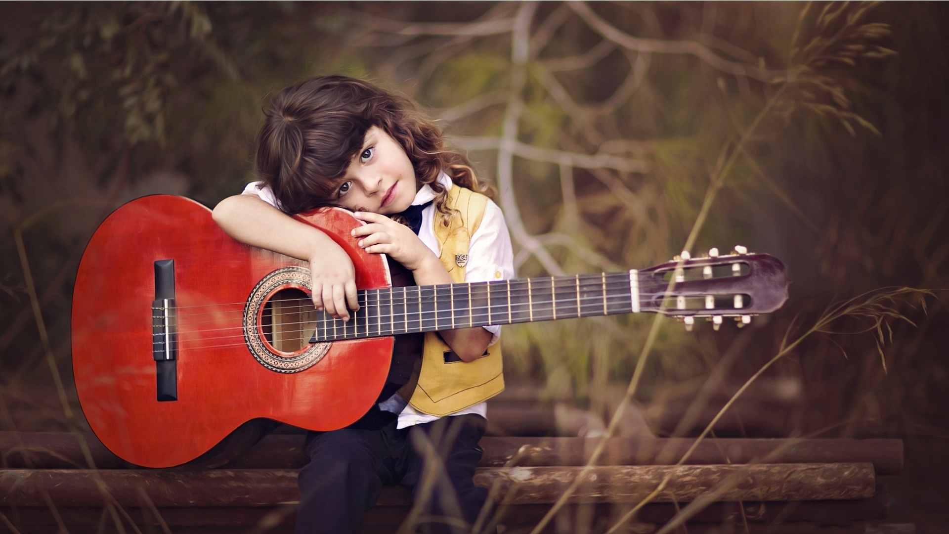Hd Wallpaper Guitar Boy - HD Wallpaper 
