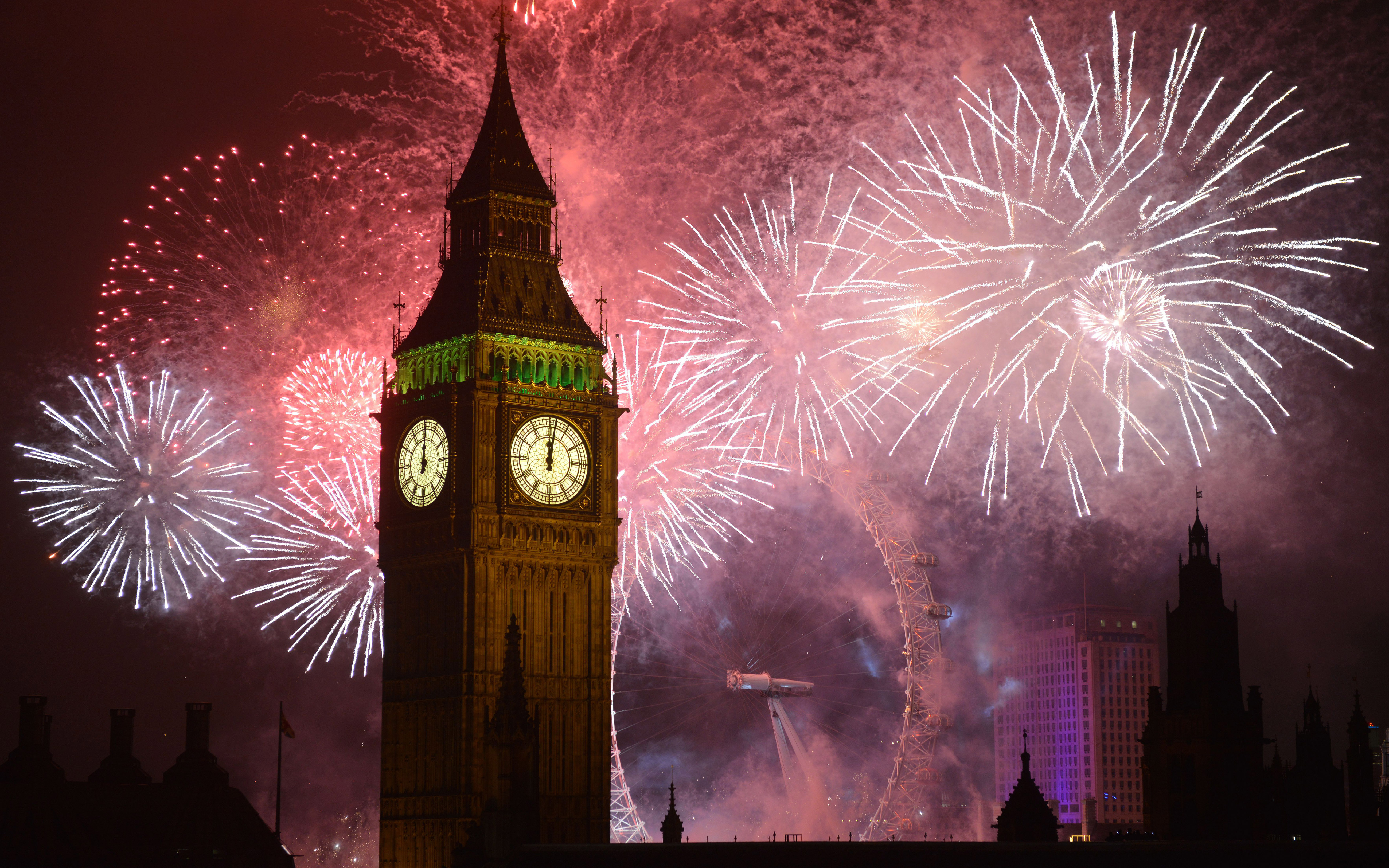 Big Ben New Year - HD Wallpaper 
