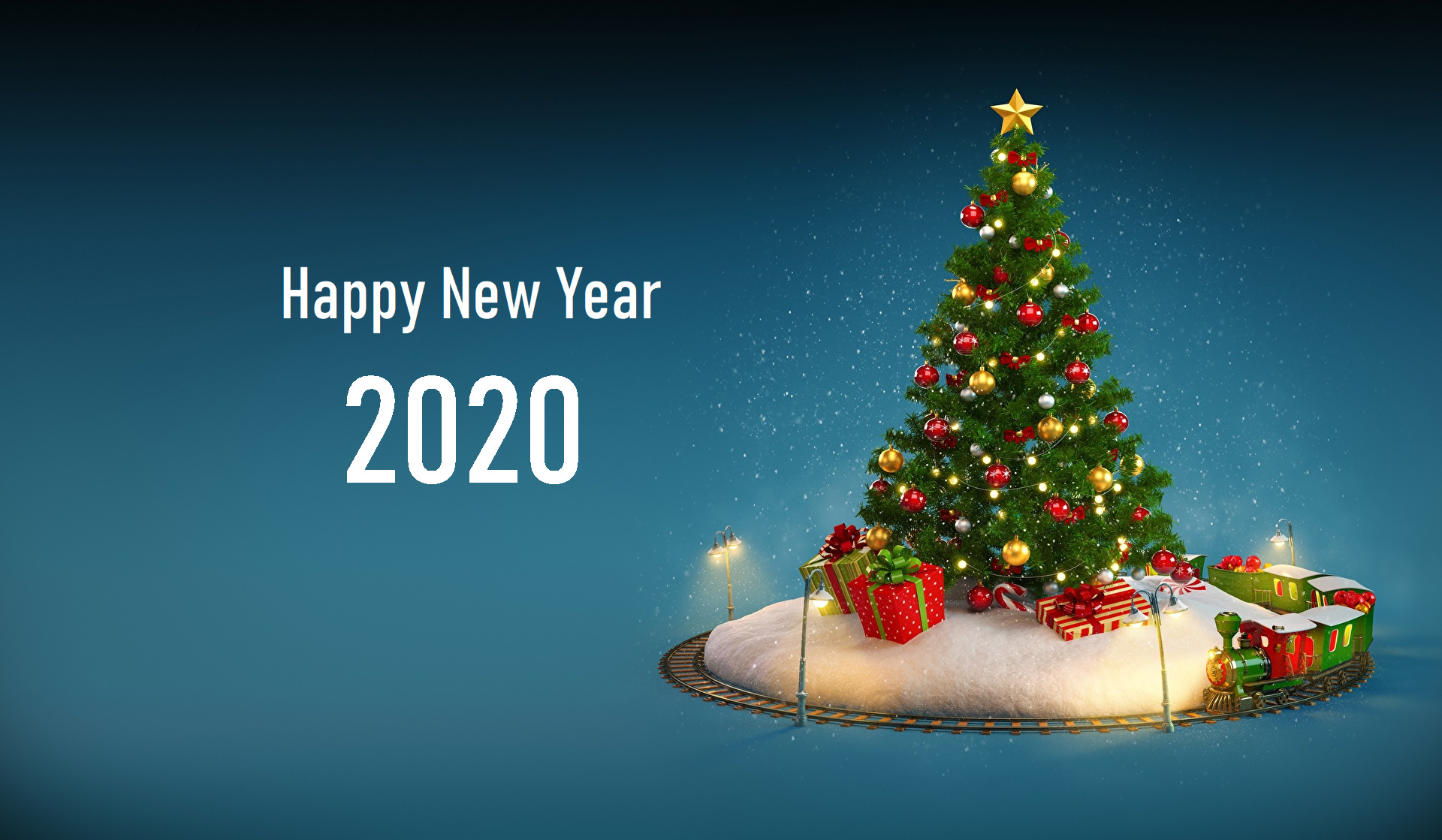 Photo Merry Christmas And Happy New Year 2020 Number - Happy New Year 2020 And Merry Christmas - HD Wallpaper 