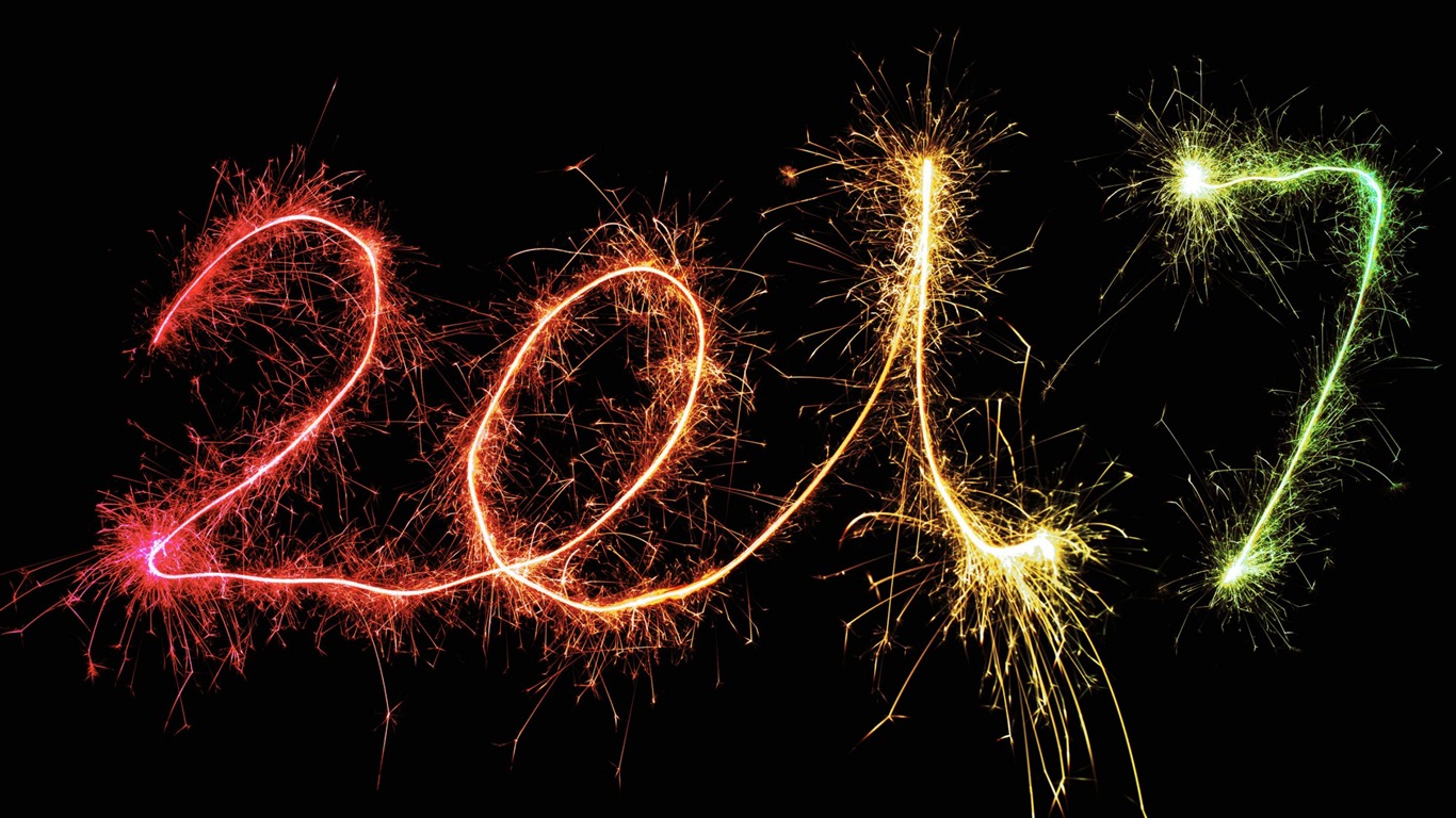 Happy New Year 2017 Hd Theme Desktop Wallpaper - Fireworks - HD Wallpaper 