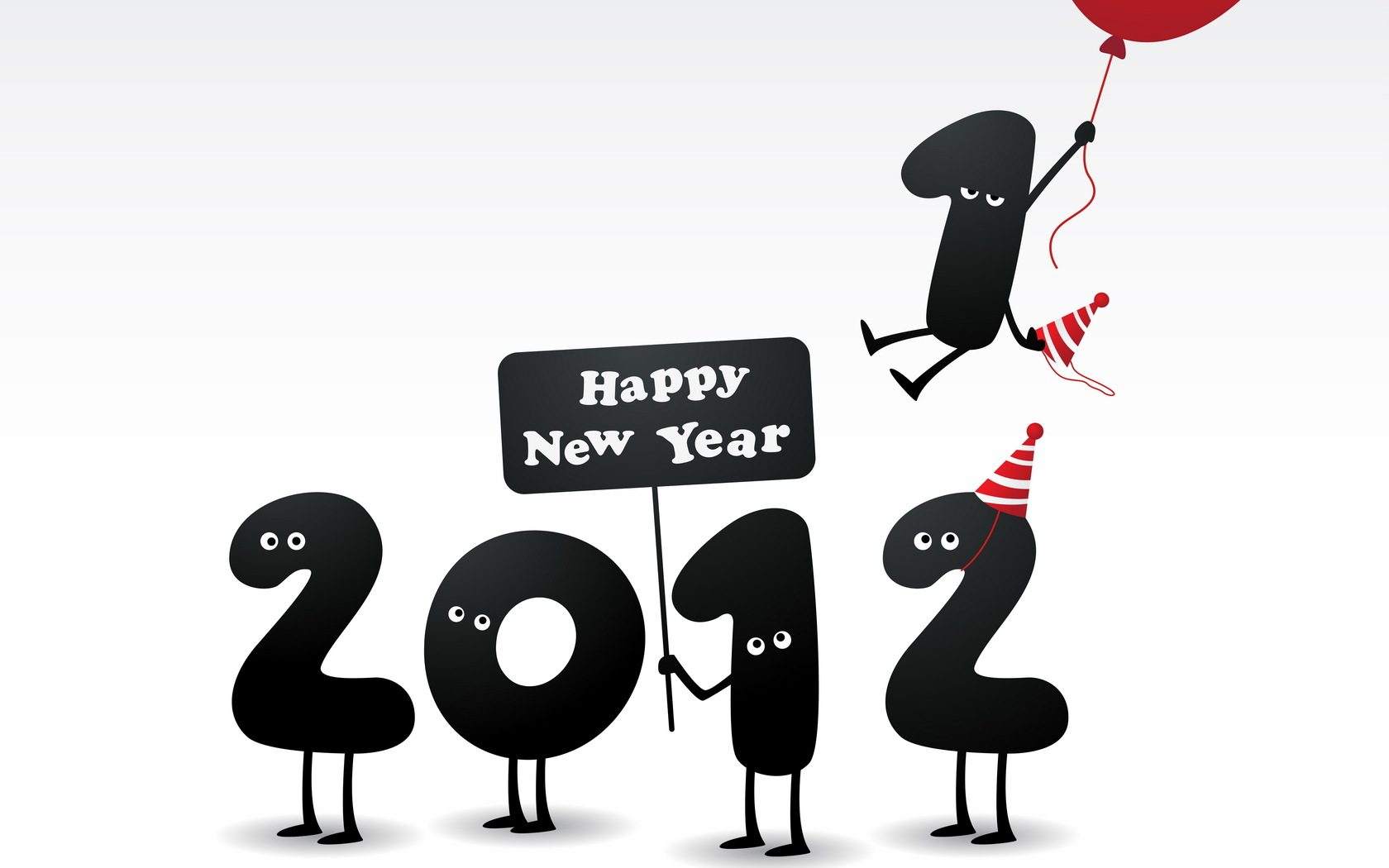 Desktop Wallpapers Free Happy New Year - Happy New Year 2012 - HD Wallpaper 