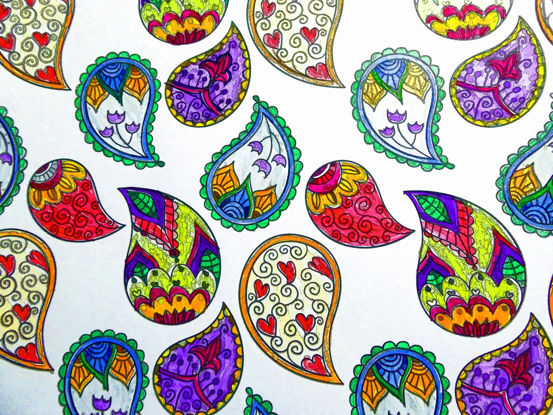 Background Wallpaper Paisley Free Photo - Buta Sekilleri - HD Wallpaper 