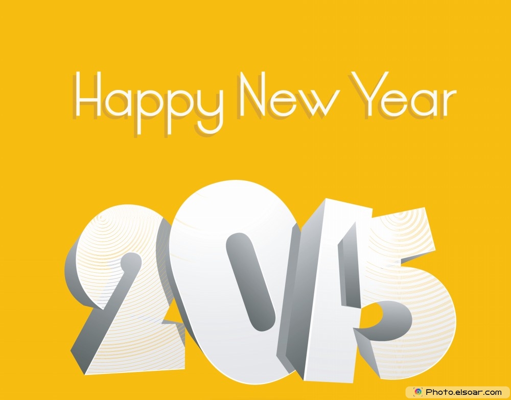3d Happy New Year 2015 Wallpaper - Graphic Design - HD Wallpaper 