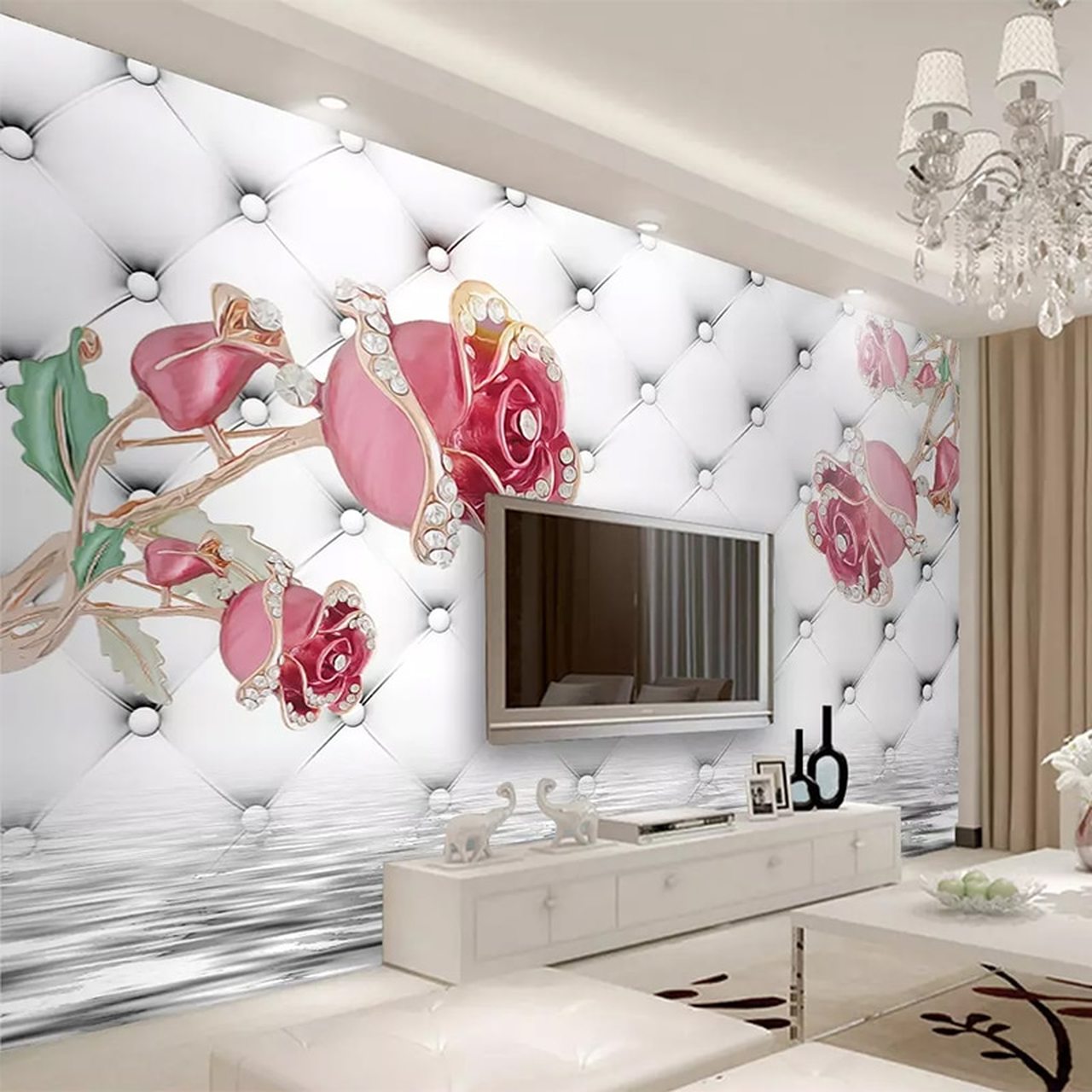 Living Room 3d Wall Painting Design - HD Wallpaper 