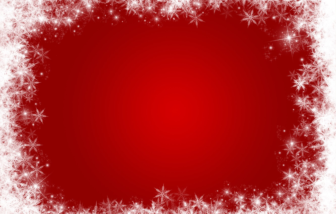 Photo Wallpaper Winter, Snow, Snowflakes, Red, Background, - Graphic Design - HD Wallpaper 