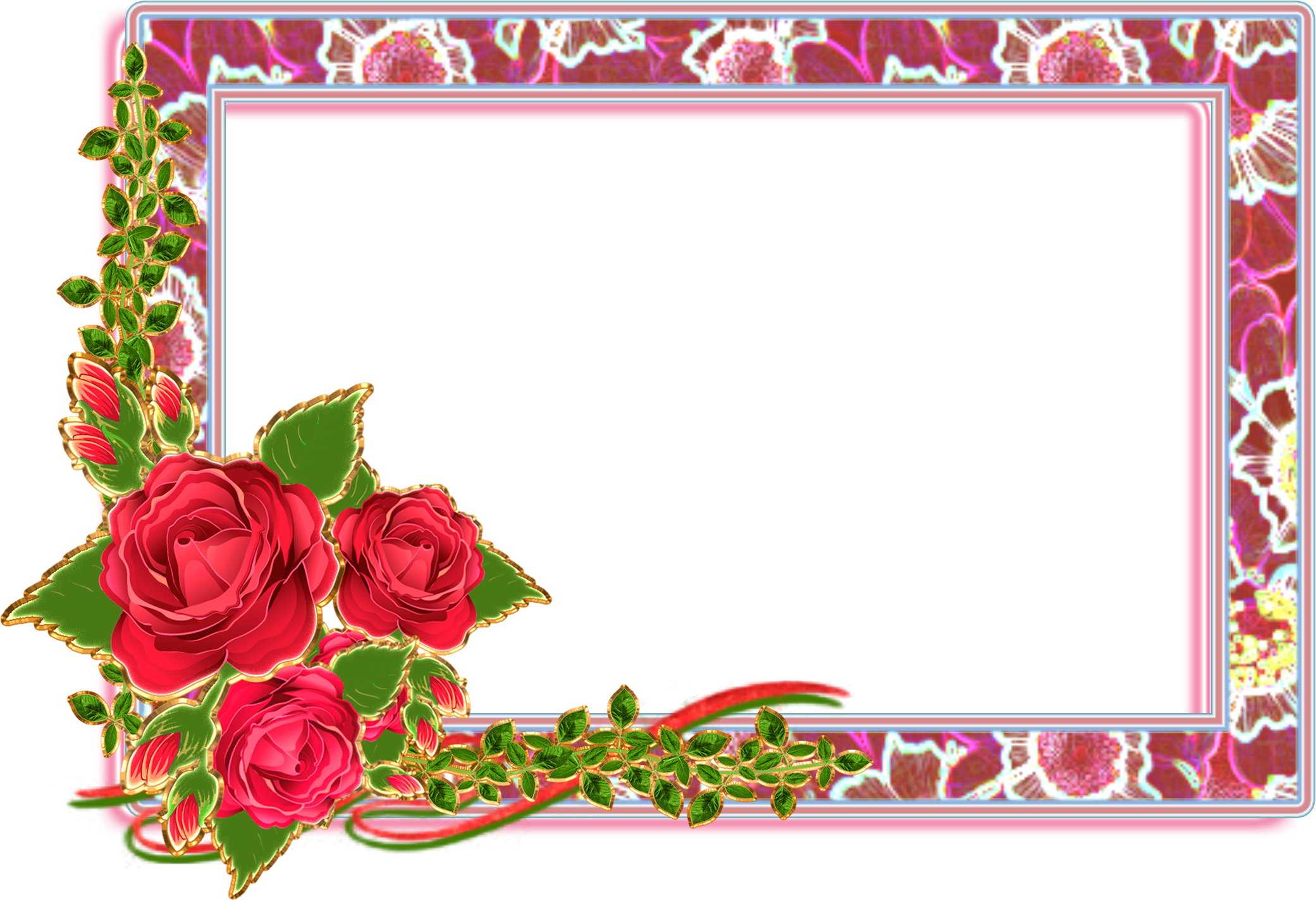 Flower Frame Png Classic Wallpaper Borders And Frames- - Flower Background Frame Png - HD Wallpaper 