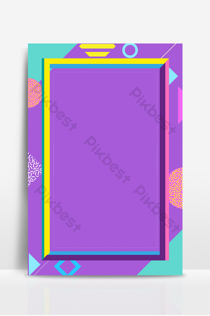 Cartoon Hand Drawn Wind Geometric Graphic Photo Frame - Graphic Design - HD Wallpaper 