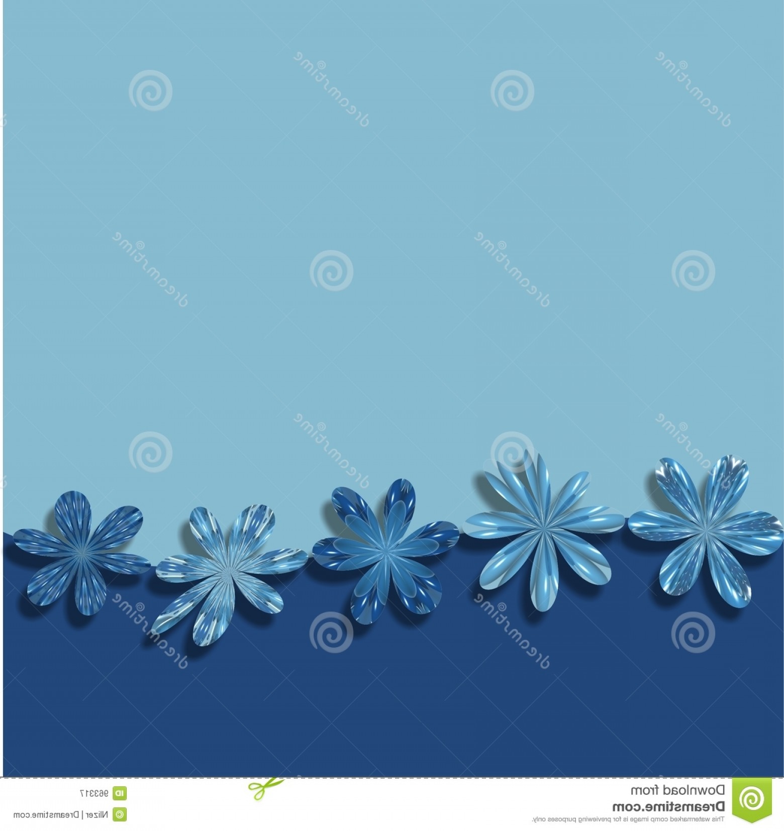 Disney Frames Flower Vectors - Background Blue Flower - HD Wallpaper 