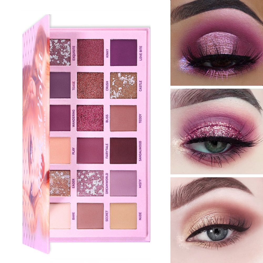 Pink Violet Eyeshadow Palette - HD Wallpaper 