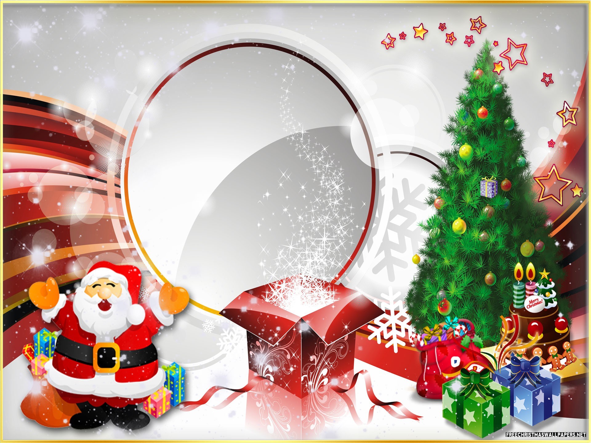 45 New Free Collection Of Hd Christmas Wallpapers - Happy Christmas Photo Frame - HD Wallpaper 