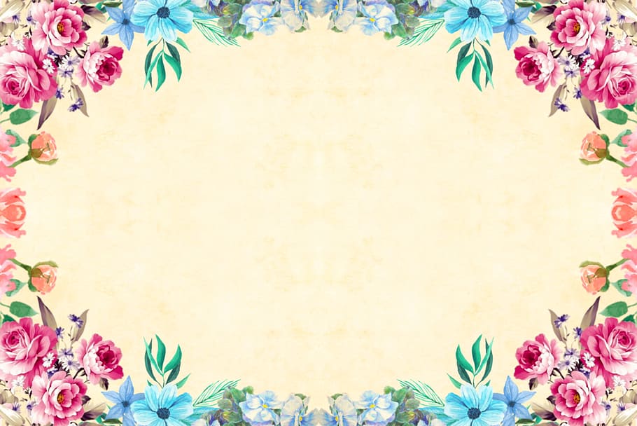 Frame Flower Background Vintage Roses Bouquet Floral Background Design Landscape 910x608 Wallpaper Teahub Io