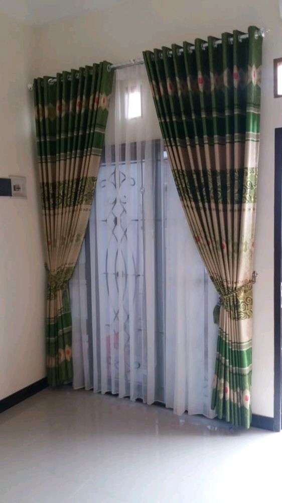 Gorden Hordeng Gordyn Wallpaper Bingkai Kasih Bak Purnama - Window Covering - HD Wallpaper 