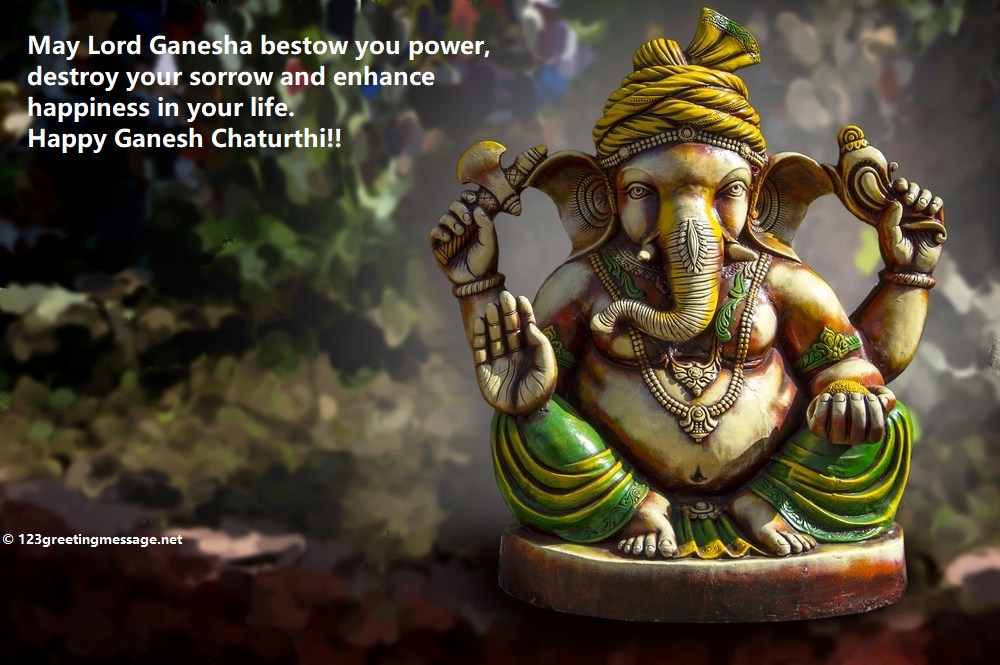 Ganesh Chaturthi Images - Wishes Happy Ganesh Chaturthi - HD Wallpaper 