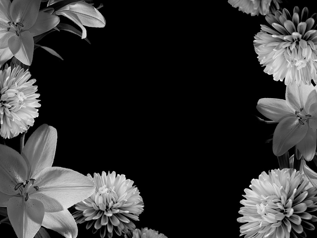 Love Adore Kiss Flower Frame Background - Flower Background Tumblr Black - HD Wallpaper 