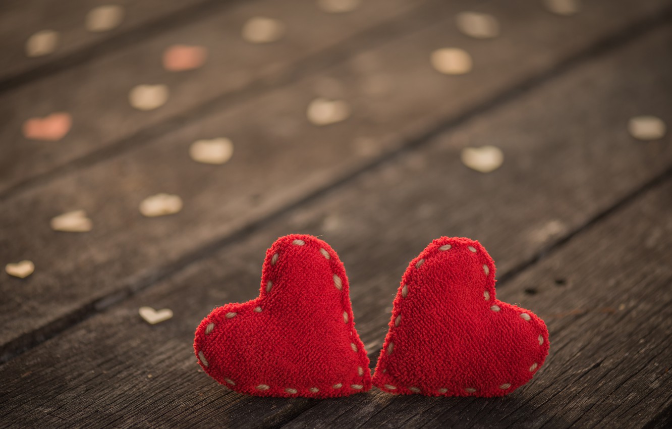 Photo Wallpaper Love, Heart, Red, Love, Wood, Romantic, - Frases Sobre A Morte - HD Wallpaper 