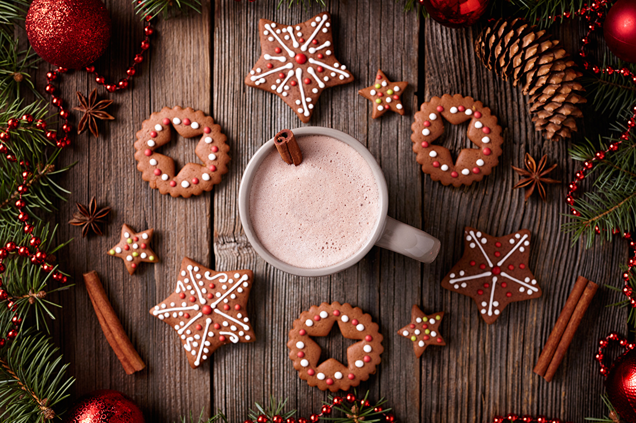 Christmas Wallpaper Hot Chocolate - HD Wallpaper 