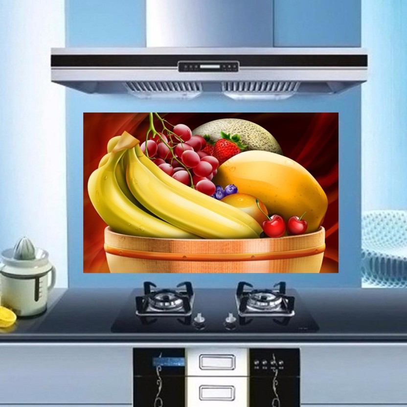 Apple Tile In Kitchen - HD Wallpaper 