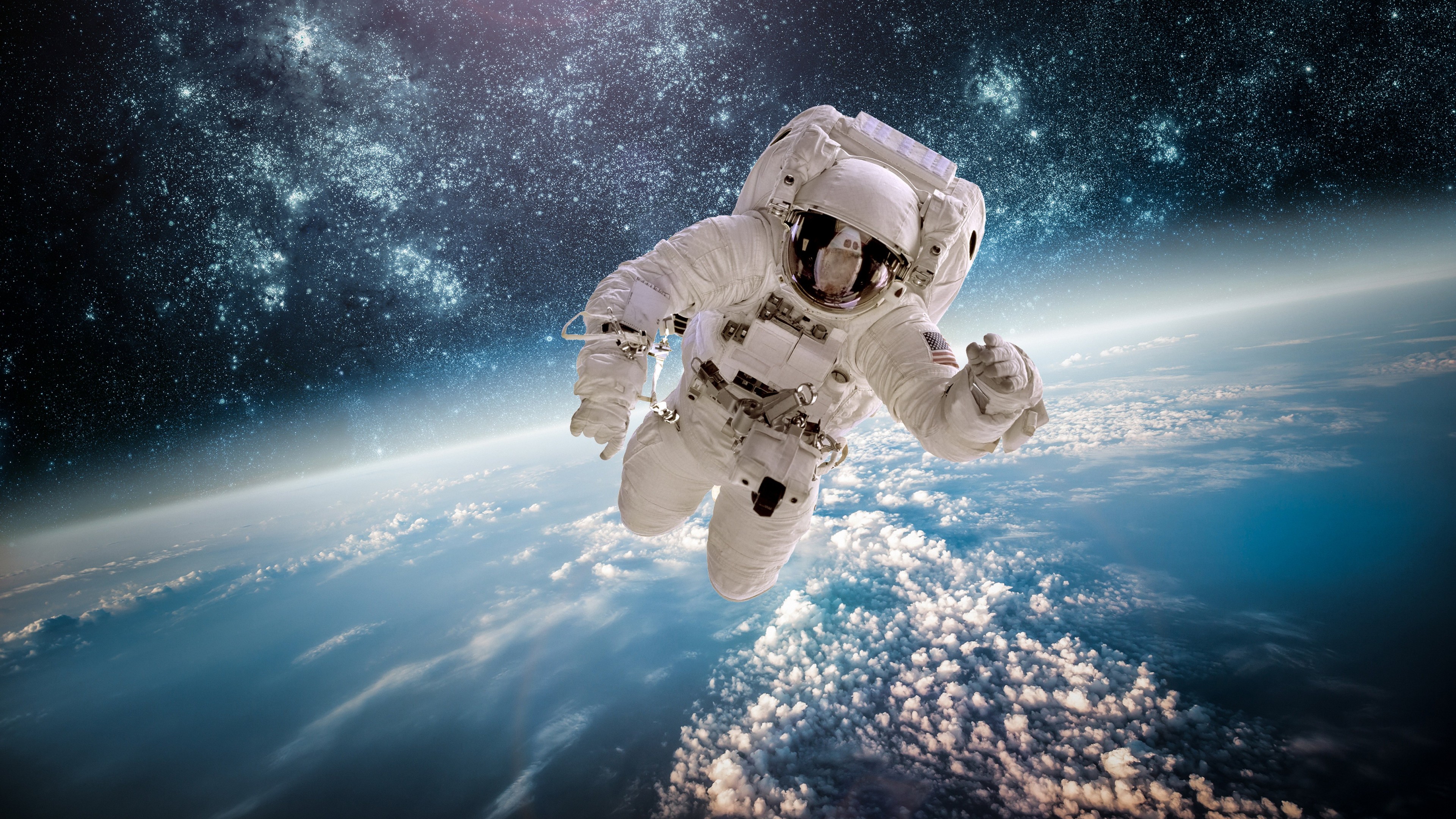 Astronaut Space Wallpaper Hd - HD Wallpaper 