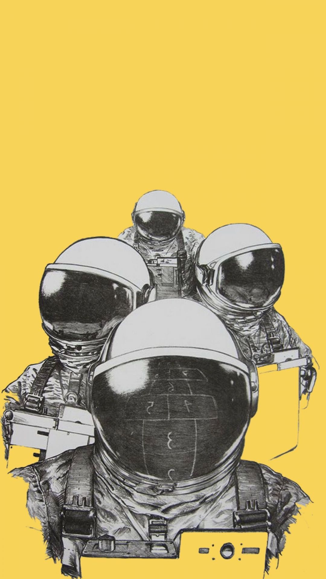 Android, Iphone, Desktop Hd Backgrounds / Wallpapers - Astronaut In Space Drawing - HD Wallpaper 