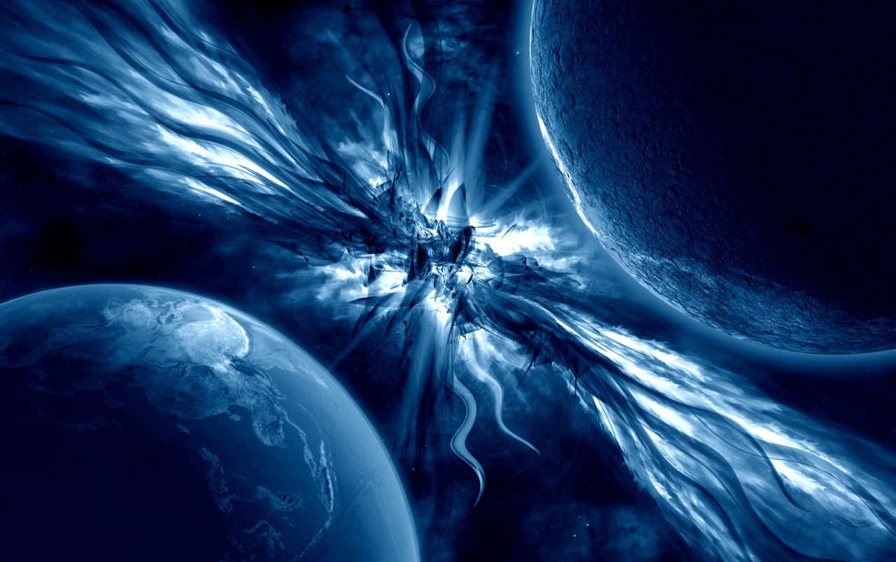 Abstract Blue Outer Space Wallpapers - Good Backgrounds For Slides - HD Wallpaper 