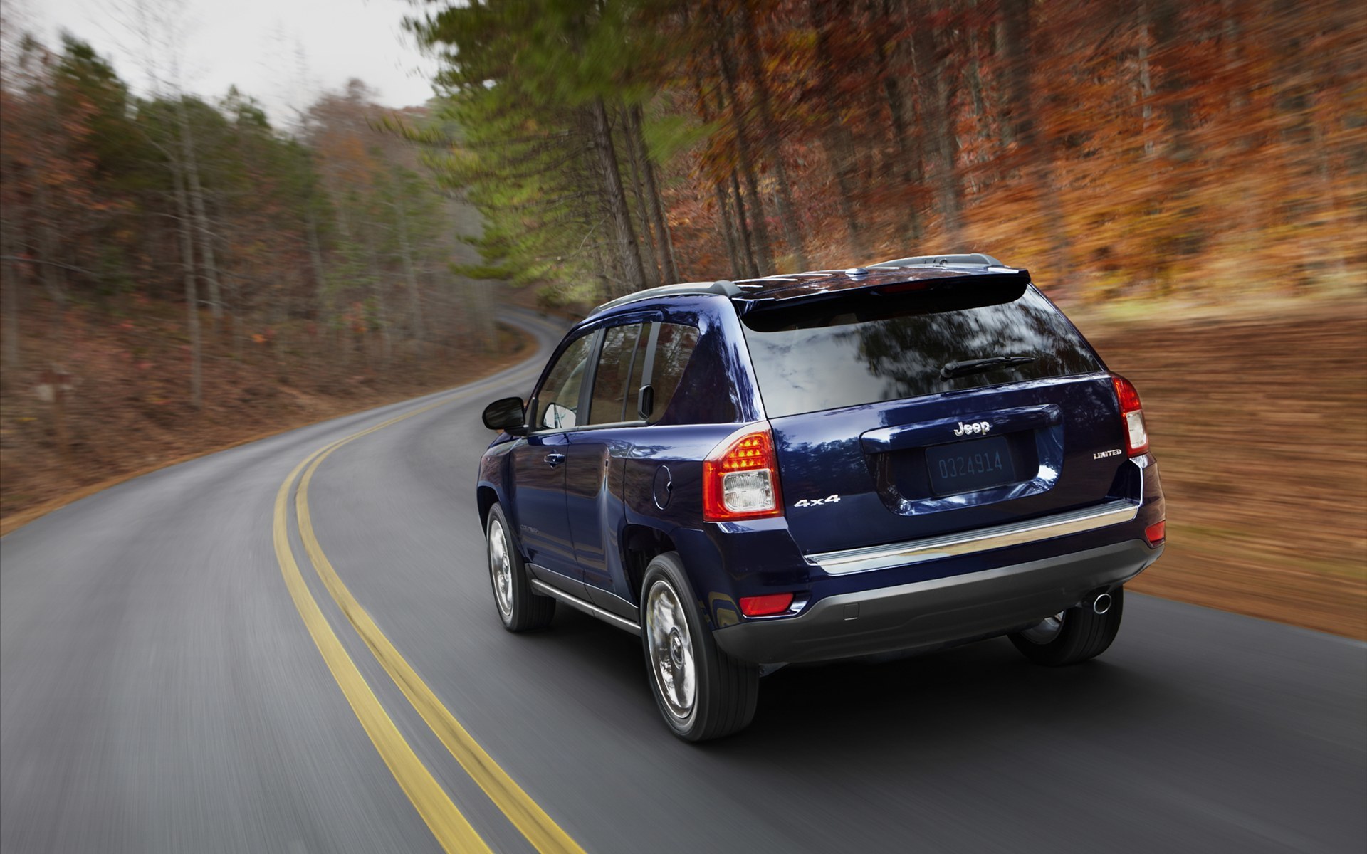 2011 Jeep Compass Blue - HD Wallpaper 