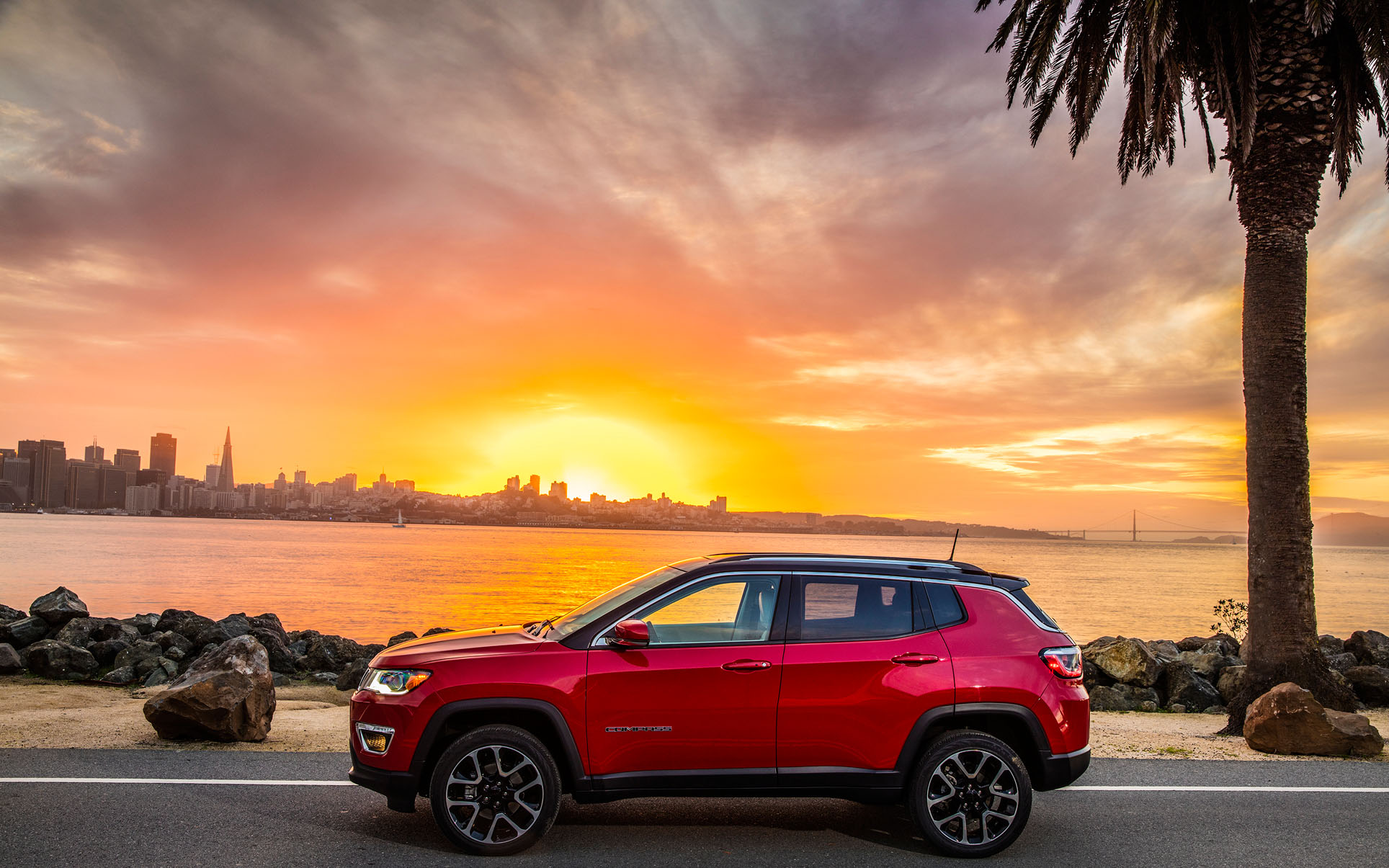 2020 Jeep Compass Limited Red - HD Wallpaper 