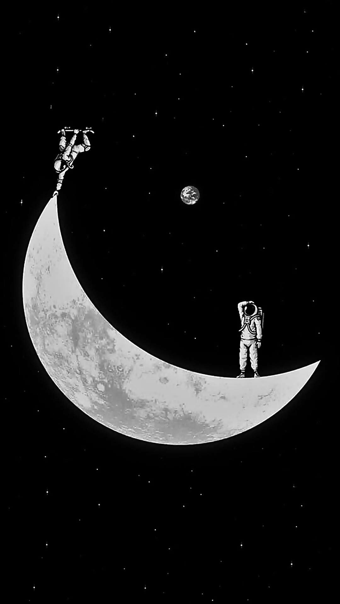 Skate Moon - HD Wallpaper 