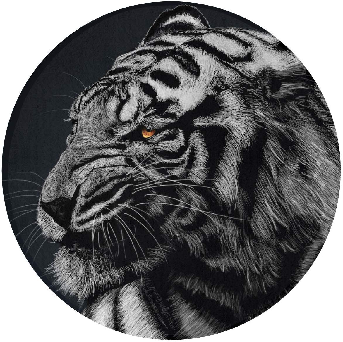 Qesult Black And White Striped Tiger Wallpaper Personalized - Gangster Gang - HD Wallpaper 