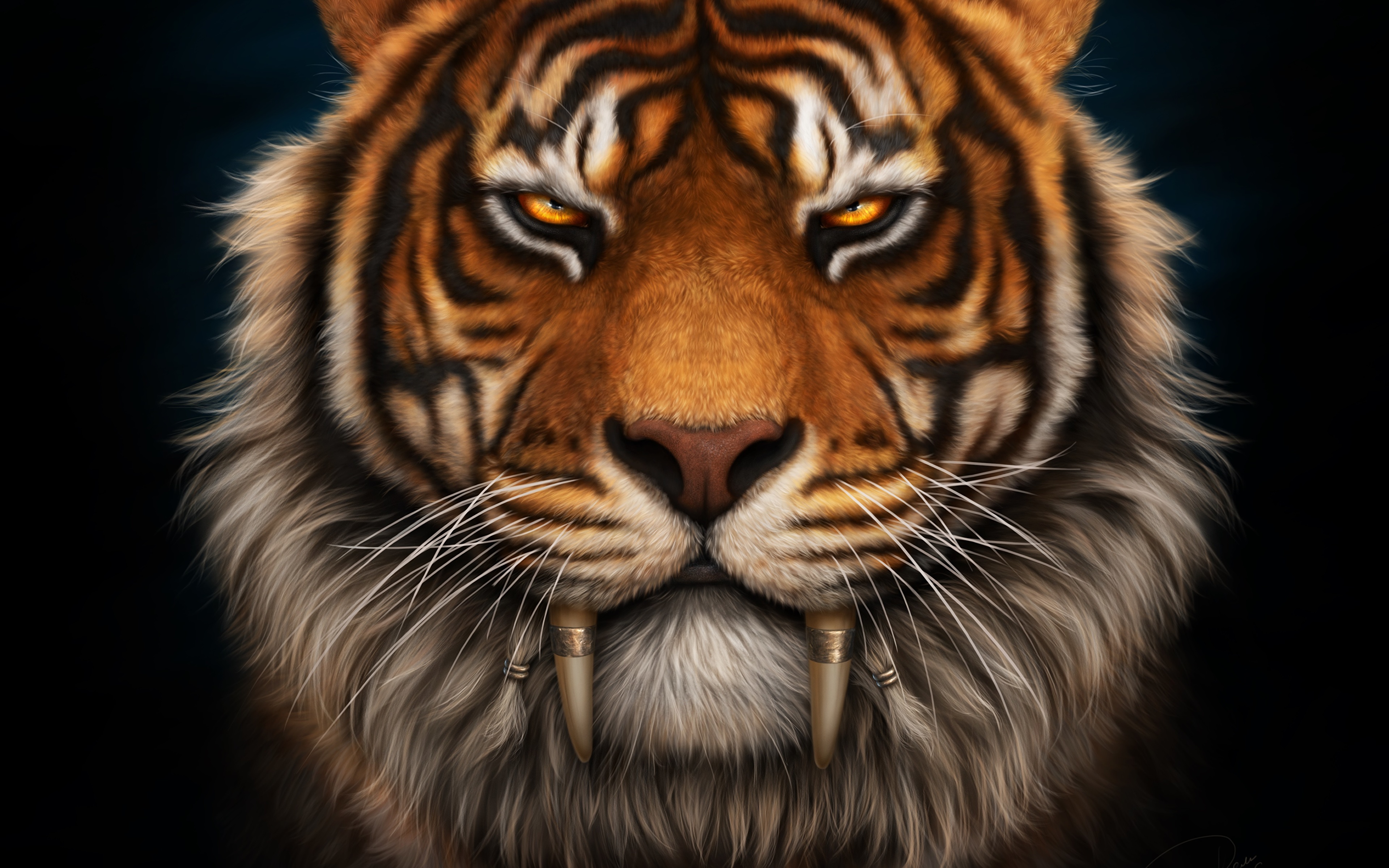 Saber Tooth Tiger Wallpaper Hd - HD Wallpaper 