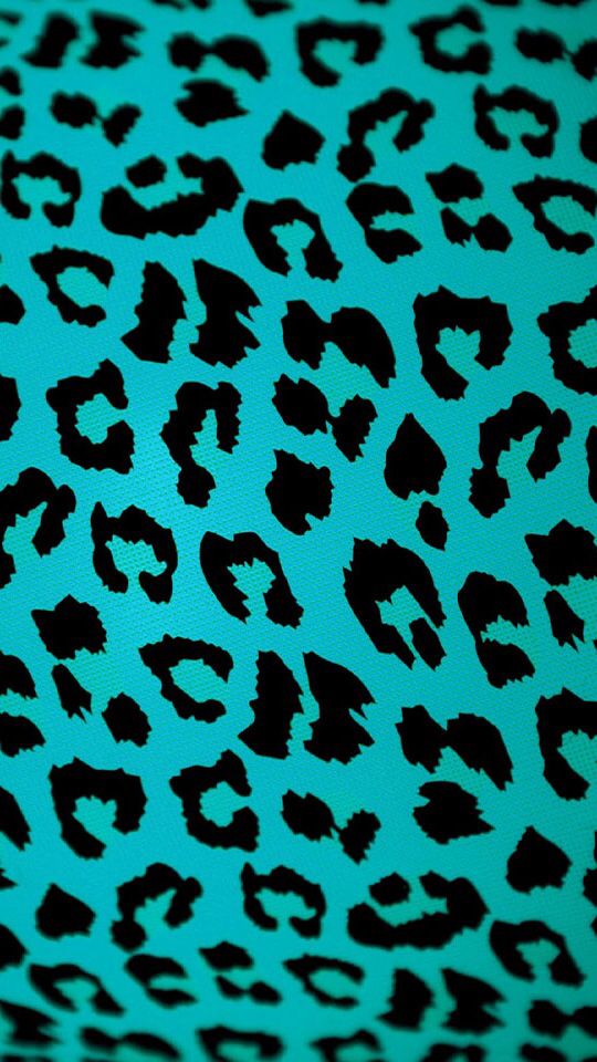 Iphone Blue Leopard Print - HD Wallpaper 