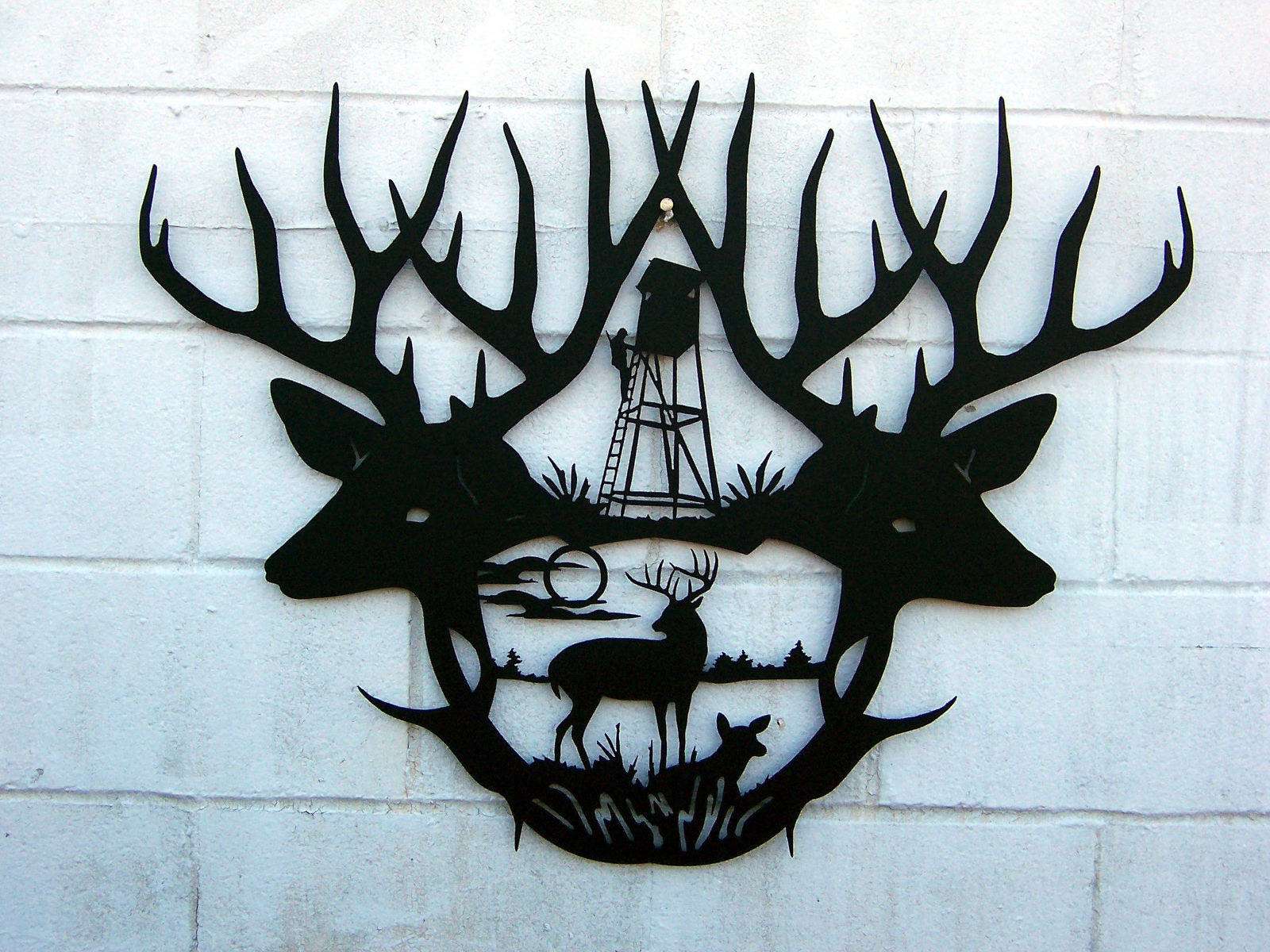 Sale Big Bucks Clipart - Hunting Metal Wall Art - HD Wallpaper 