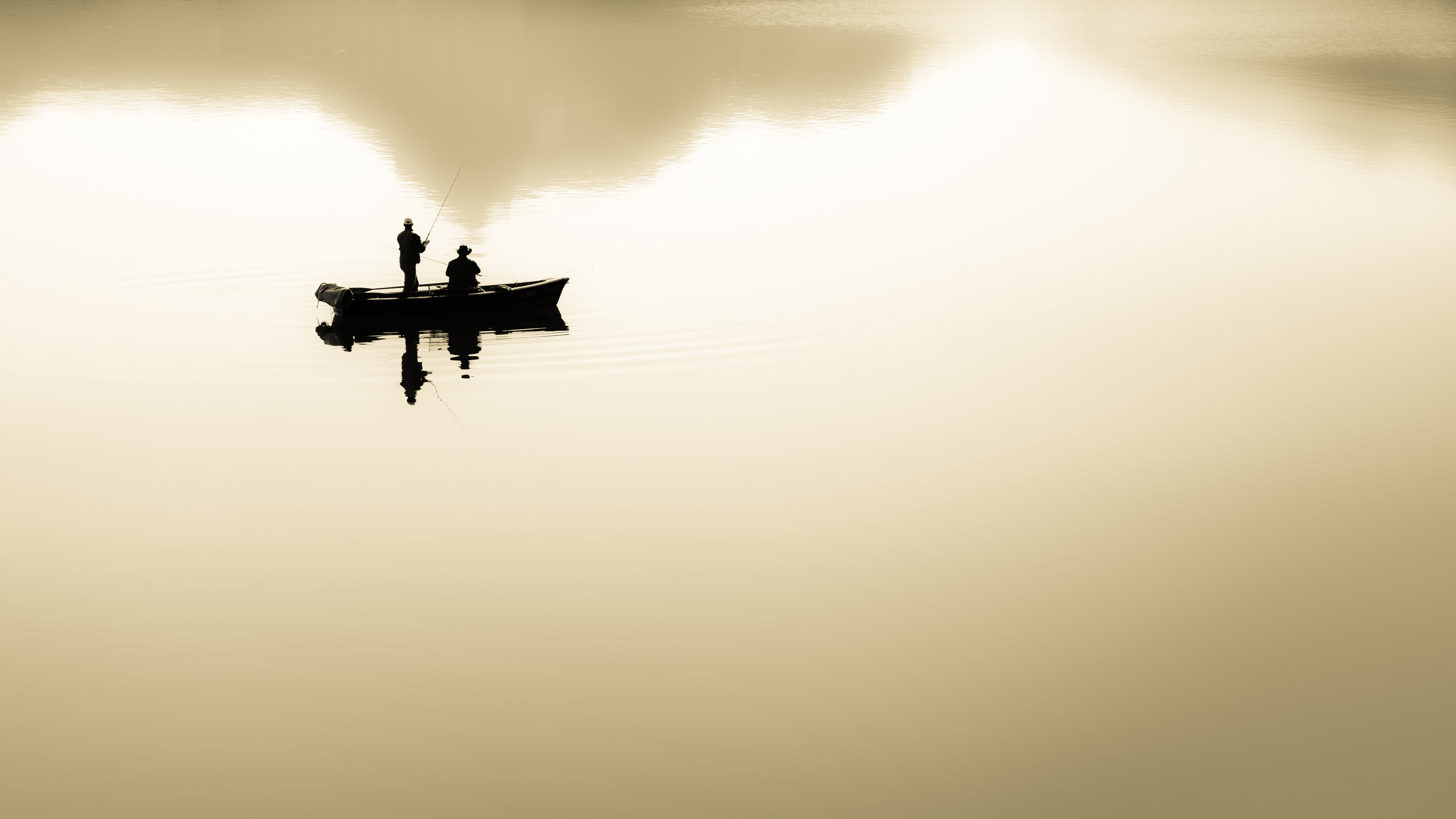 Fishing Silhouette 5k Wallpapers - Wallpaper - HD Wallpaper 