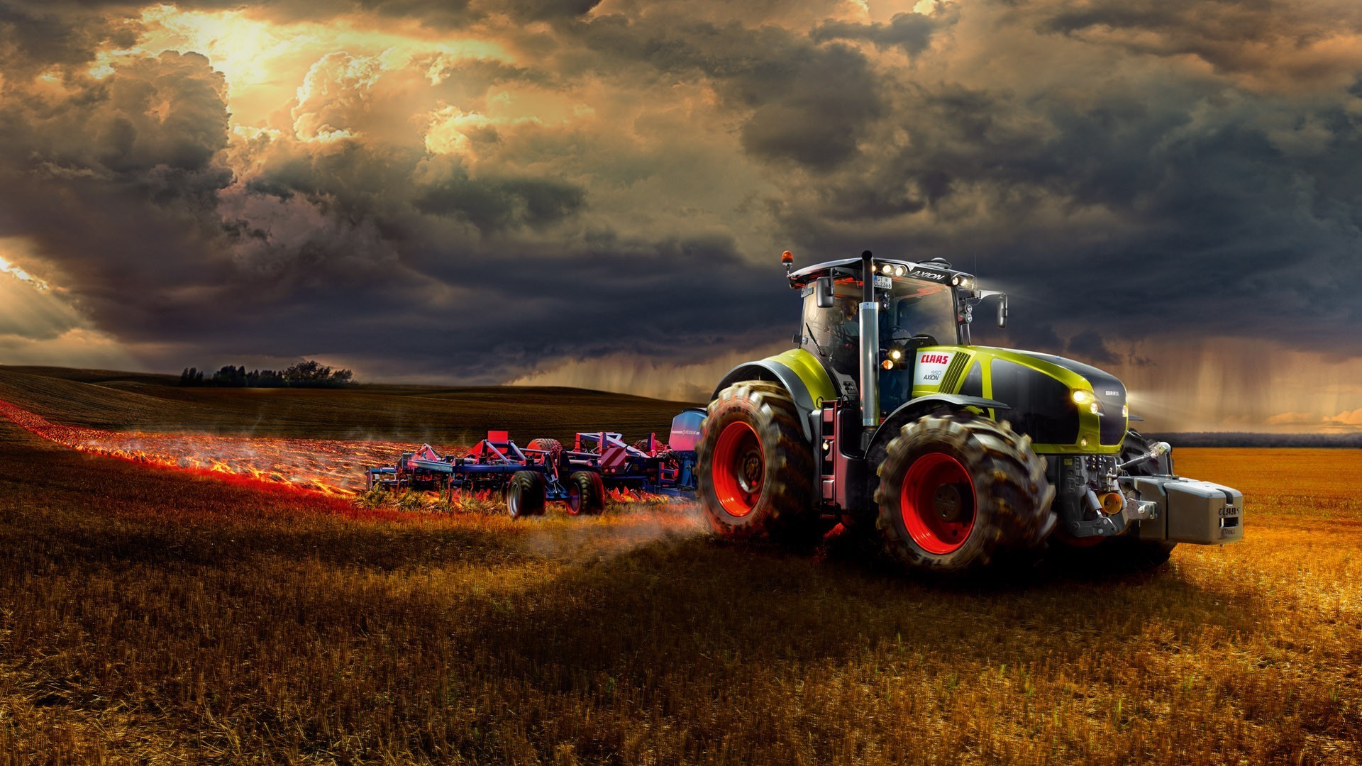 Farm Tractor Wallpaper 
 Data-src /w/full/5/9/b/460267 - Tractor Wallpaper Hd - HD Wallpaper 
