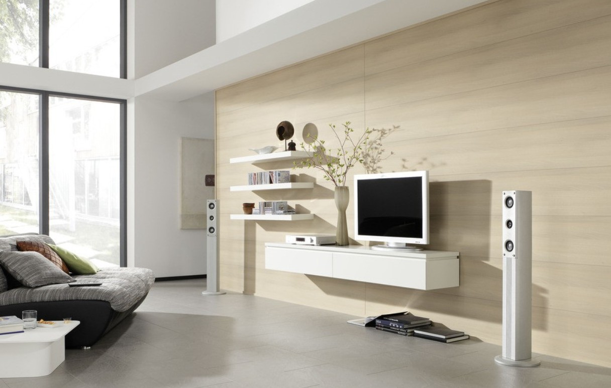 Floating Tv Stand Decor Ideas - HD Wallpaper 