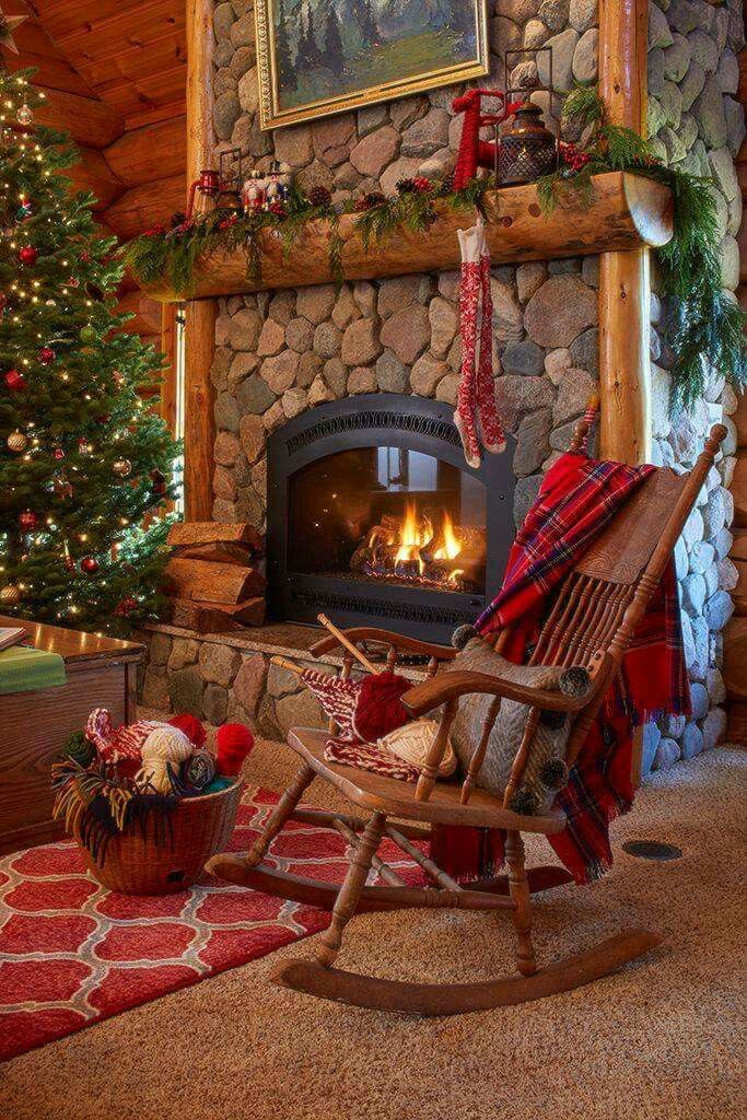 Christmas Cozy Fireplace - HD Wallpaper 