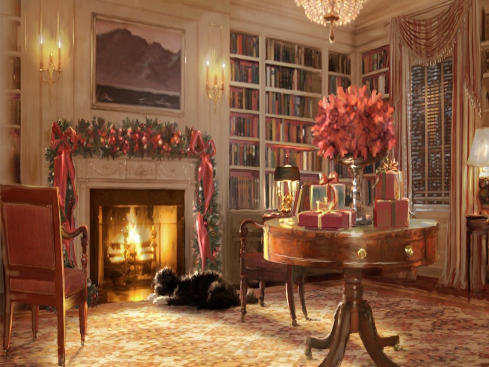 White House Christmas Card 2011 - HD Wallpaper 