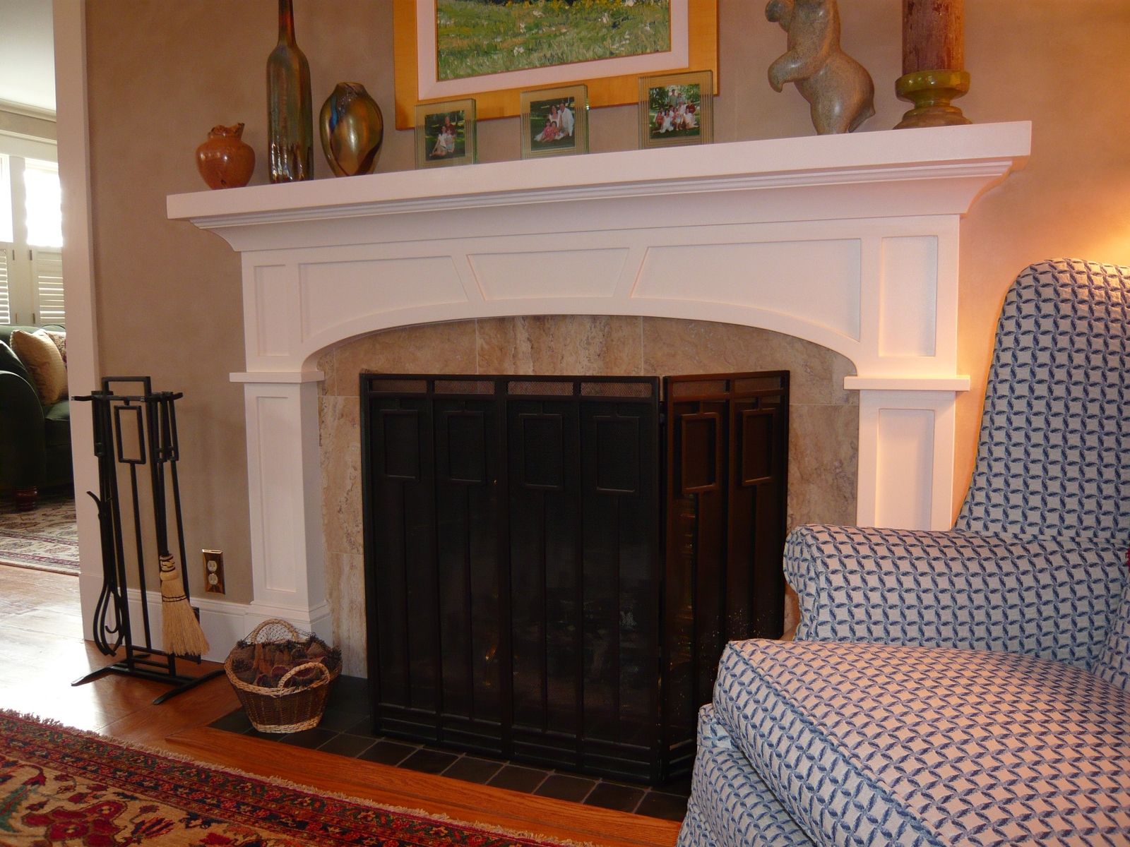 Fireplace Surround With Arch - HD Wallpaper 