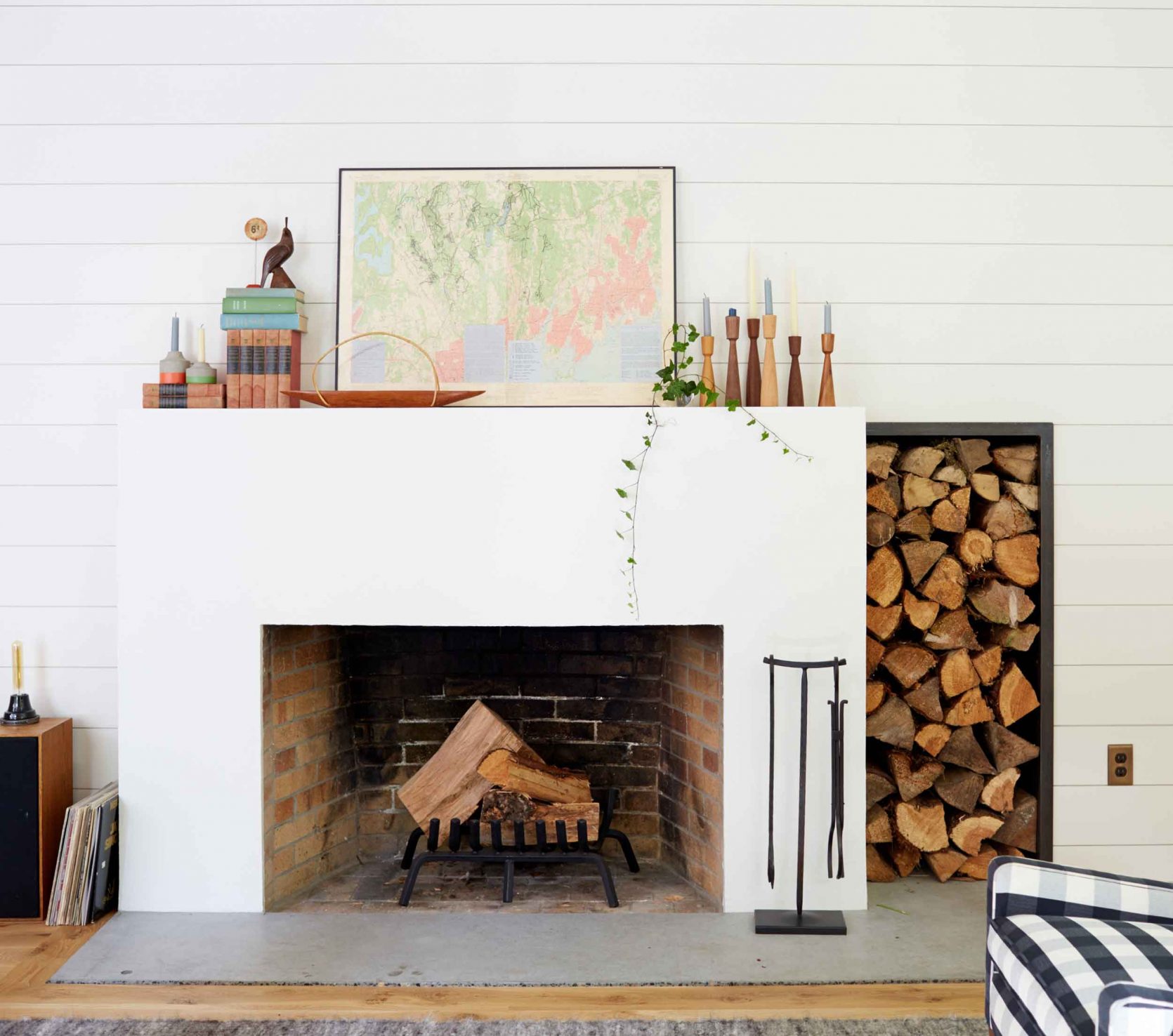 Emily Henderson Fireplace & Mantel Styling Ideas Boho Mantel Decor