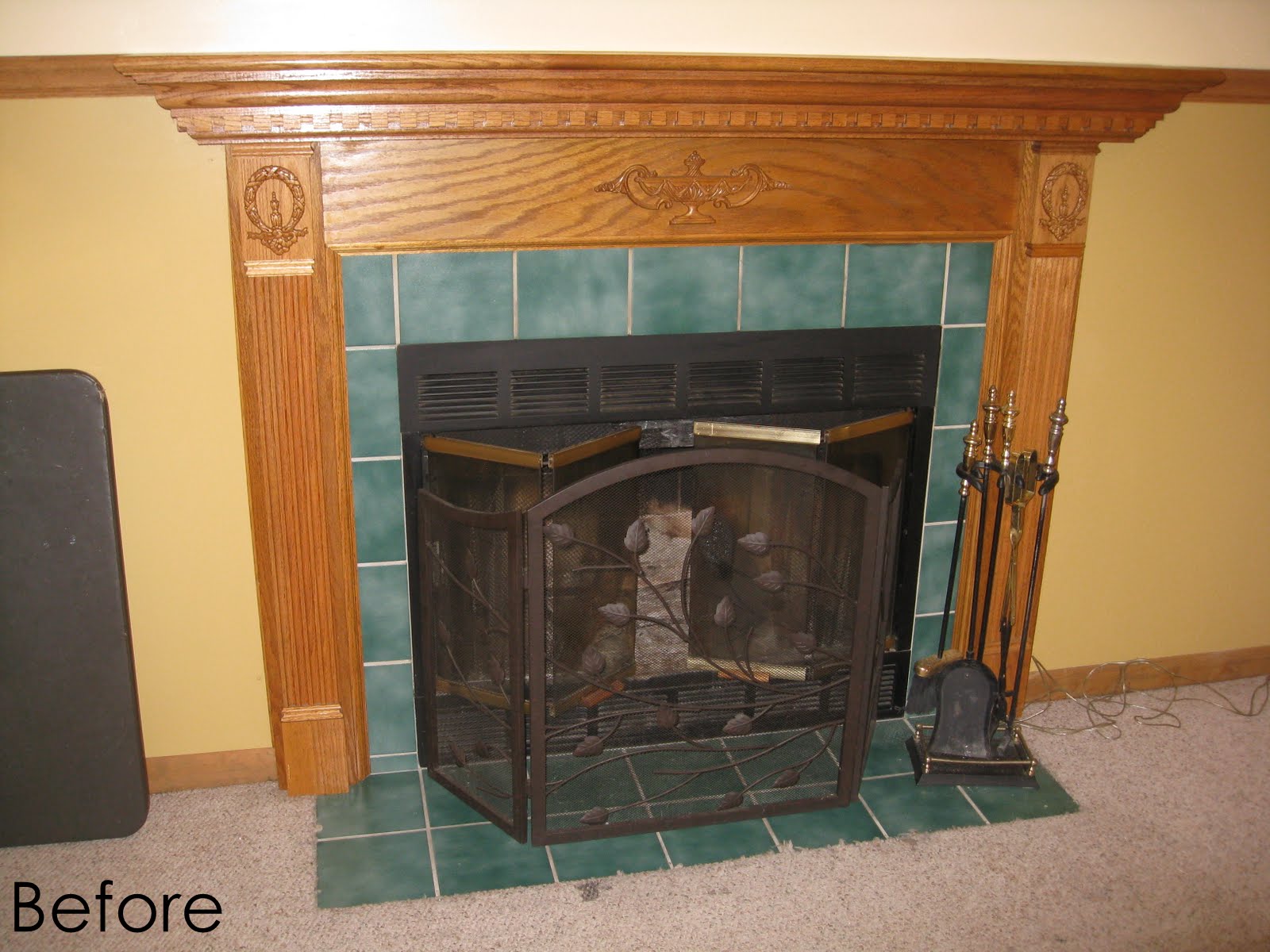 Retile Fireplace - HD Wallpaper 