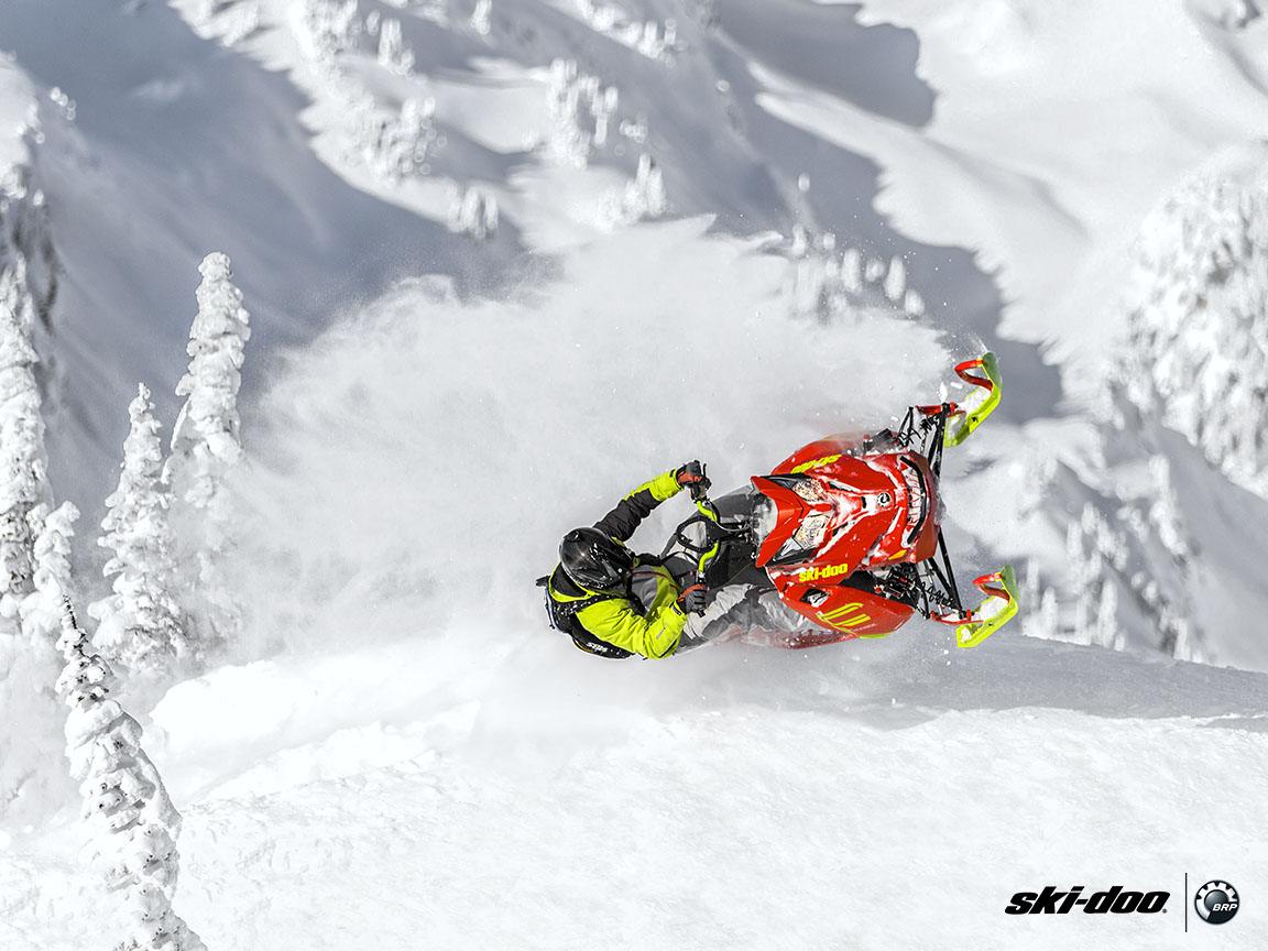 2016 Ski Doo Freeride In Deep Snow - HD Wallpaper 