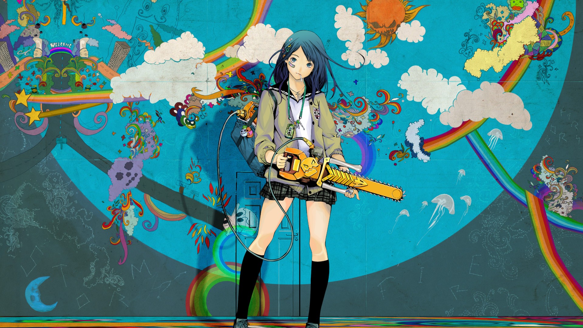 Anime, Manga, And Art Image - Cool Colorful Anime Background - HD Wallpaper 