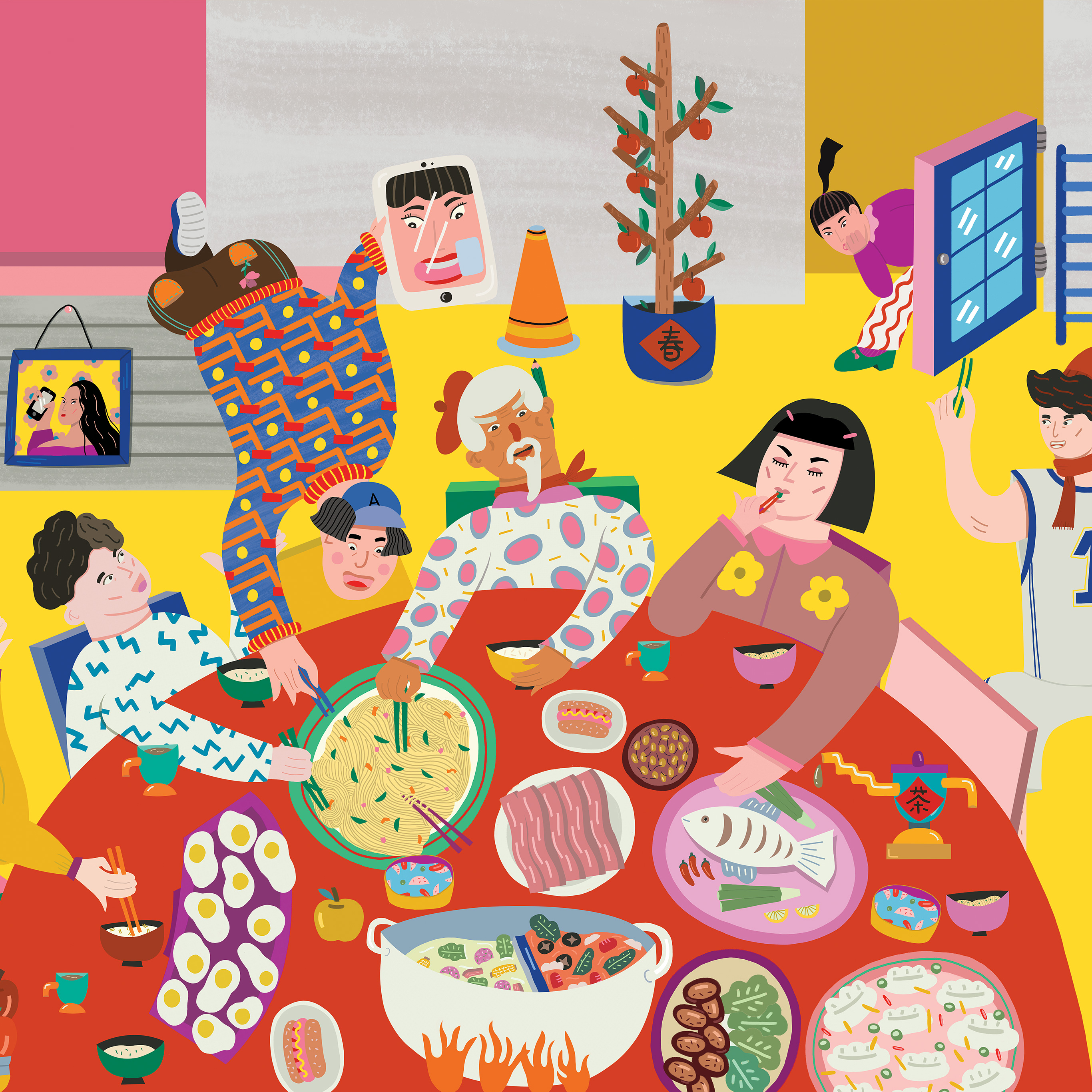 Chinese New Year 2019 Iphone - HD Wallpaper 