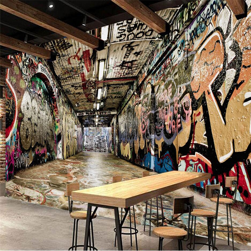 3d Bar Wall Graffiti - HD Wallpaper 