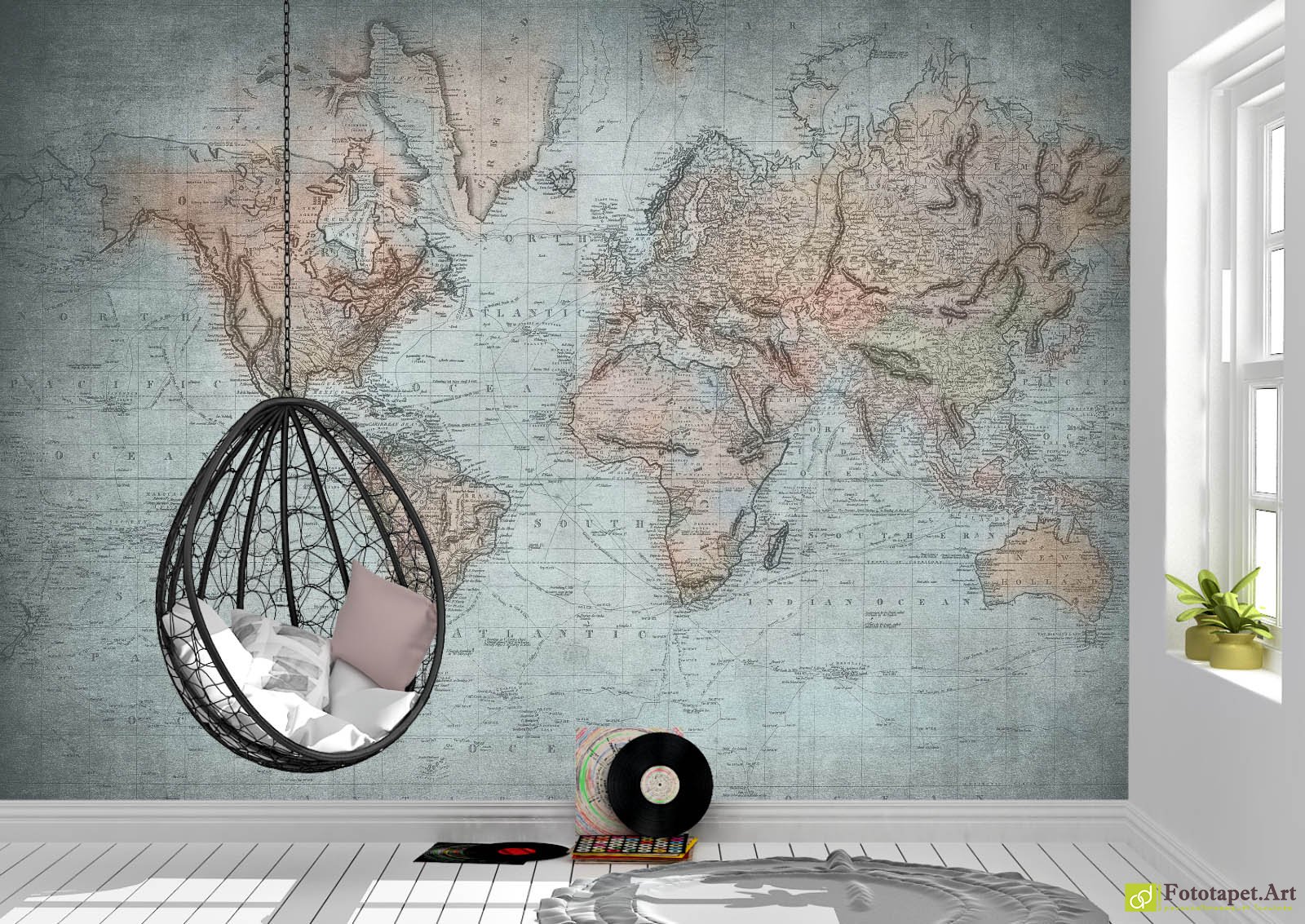 World Vintage Map Drawings - HD Wallpaper 